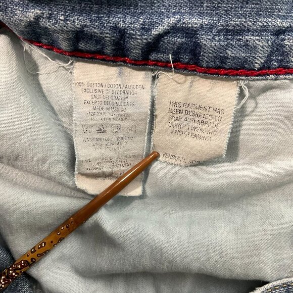 VTG Tommy Hilfiger Jeans Y2K Mens 36 Straight Relaxed Blue Denim Mexico 35x31 - Picture 7 of 9